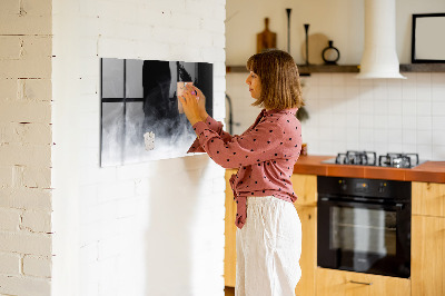 Glass magnetic board Smoke