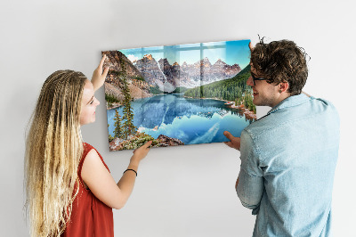 Decorative magnetic board Mountain landscape