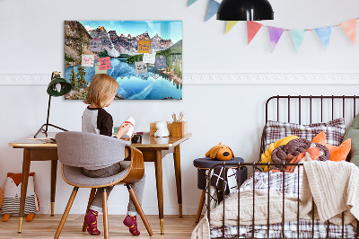 Decorative magnetic board Mountain landscape