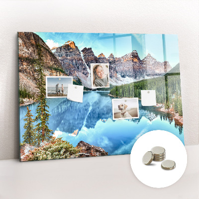 Decorative magnetic board Mountain landscape