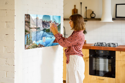 Decorative magnetic board Mountain landscape