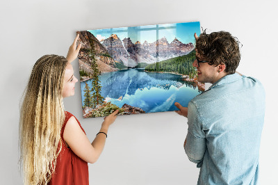 Decorative magnetic board Mountain landscape