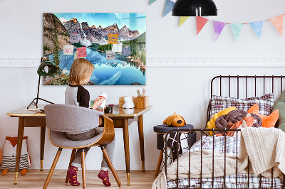 Decorative magnetic board Mountain landscape