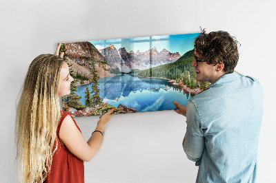 Decorative magnetic board Mountain landscape