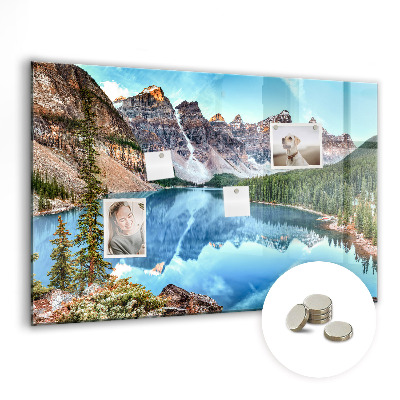 Decorative magnetic board Mountain landscape