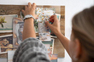 Glass magnetic board Polaroid photos