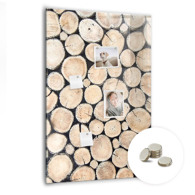 Magnetic memo board for kitchen Tree stumps
