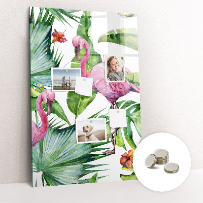 Magnetic board for kids Bird Flamingo Nature