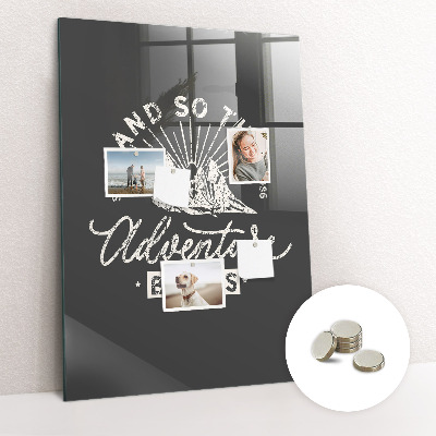 Magnetic notice board for kitchen Retro poster