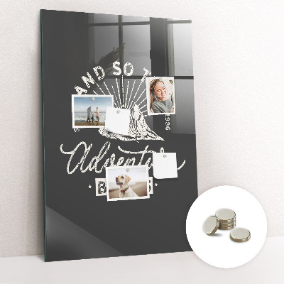 Magnetic notice board for kitchen Retro poster