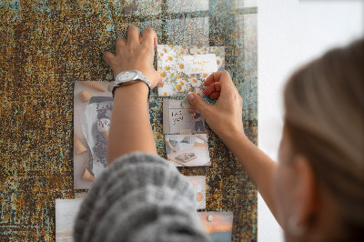 Magnetic memo board for kitchen Rust