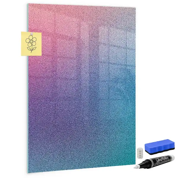 Magnetic dry erase board gradient abstraction design