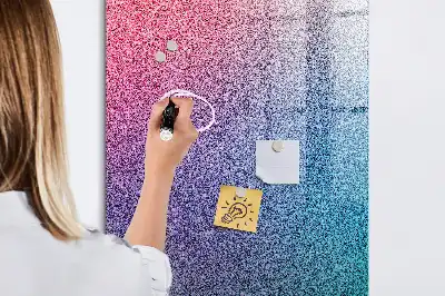Magnetic dry erase board gradient abstraction design