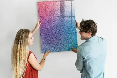 Magnetic dry erase board gradient abstraction design