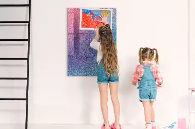Magnetic dry erase board gradient abstraction design