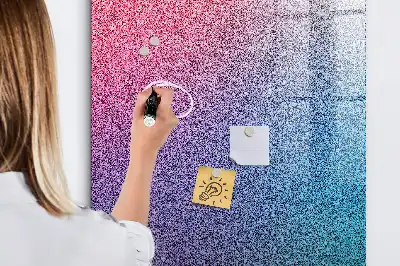 Magnetic dry erase board gradient abstraction design
