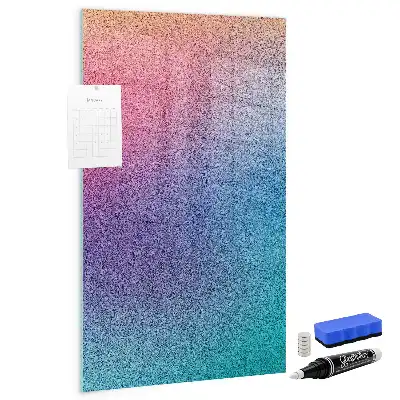 Magnetic dry erase board gradient abstraction design