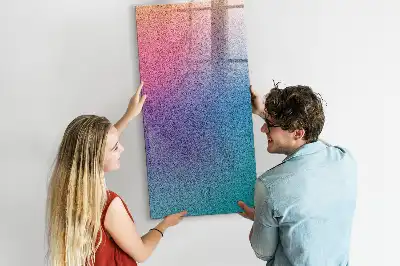 Magnetic dry erase board gradient abstraction design
