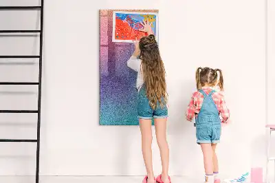 Magnetic dry erase board gradient abstraction design