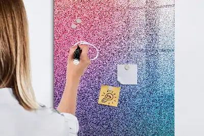 Magnetic dry erase board gradient abstraction design