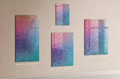 Magnetic dry erase board gradient abstraction design