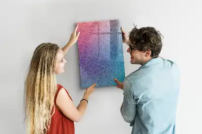 Magnetic dry erase board gradient abstraction design