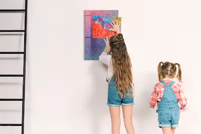 Magnetic dry erase board gradient abstraction design