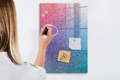 Magnetic dry erase board gradient abstraction design