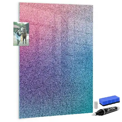 Magnetic dry erase board gradient abstraction design