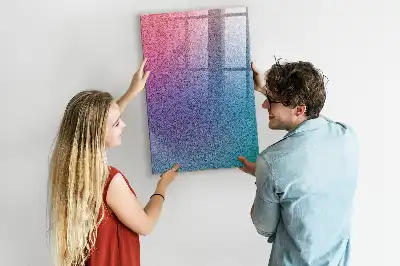 Magnetic dry erase board gradient abstraction design