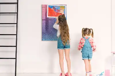 Magnetic dry erase board gradient abstraction design