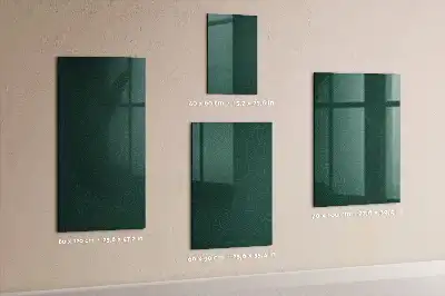 Magnetic dry erase board with a line leaf pattern