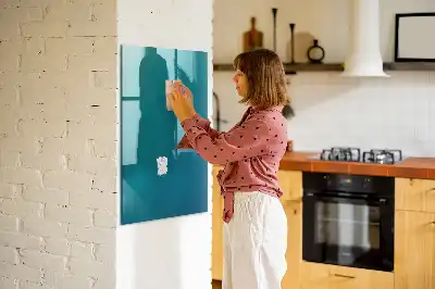 Dry erase magnetic board geometric abstraction design