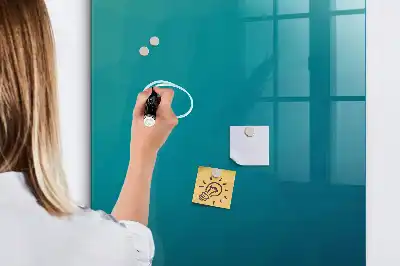 Dry erase magnetic board geometric abstraction design