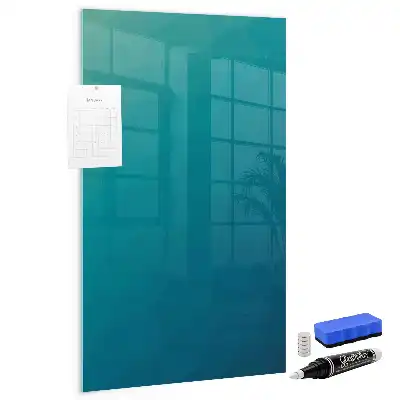 Dry erase magnetic board geometric abstraction design