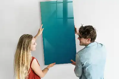 Dry erase magnetic board geometric abstraction design