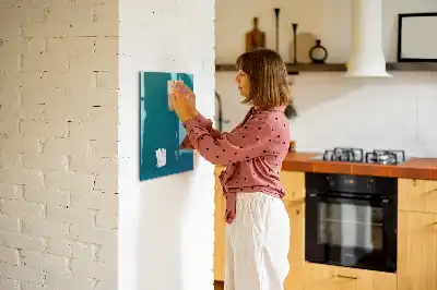 Dry erase magnetic board geometric abstraction design