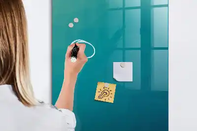 Dry erase magnetic board geometric abstraction design