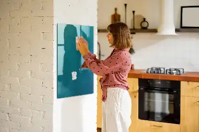Dry erase magnetic board geometric abstraction design