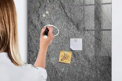 Magnetic dry erase board with rock texture
