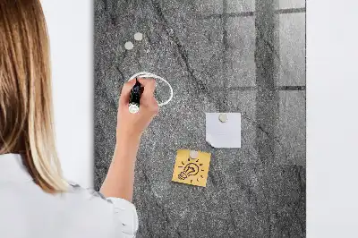 Magnetic dry erase board with rock texture