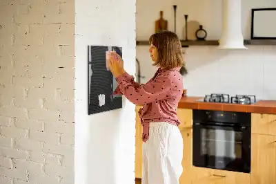 Magnetic dry erase board dark pattern design