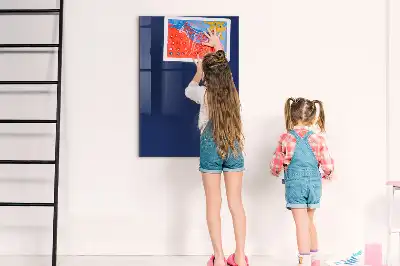 Magnetic dry erase board in navy blue