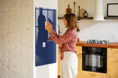 Magnetic dry erase board in navy blue