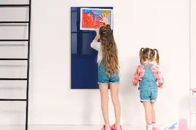 Magnetic dry erase board in navy blue