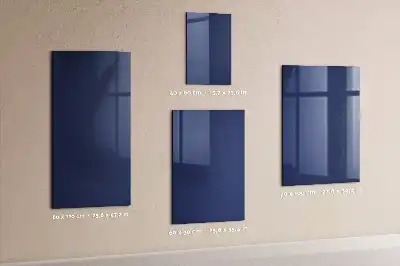 Magnetic dry erase board in navy blue