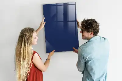 Magnetic dry erase board in navy blue