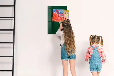 Magnetic dry erase board bottle green