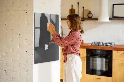 Dry erase magnetic board grey