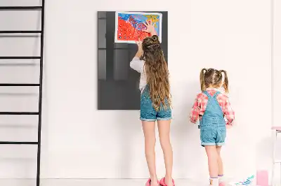 Dry erase magnetic board grey